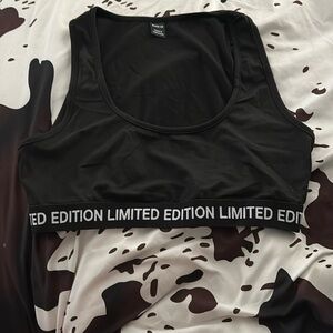 Black Limited Edition Sports Bra